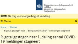 Stijging van de reproductiefactor is fake news - 13017