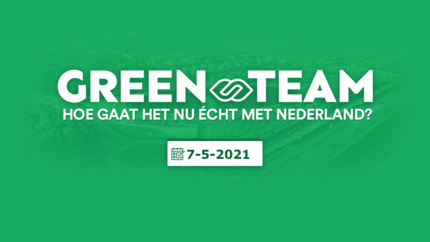 Green team banner 7 mei